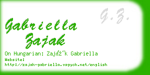 gabriella zajak business card